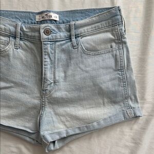 Hollister Women's Light Blue Denim Shorts